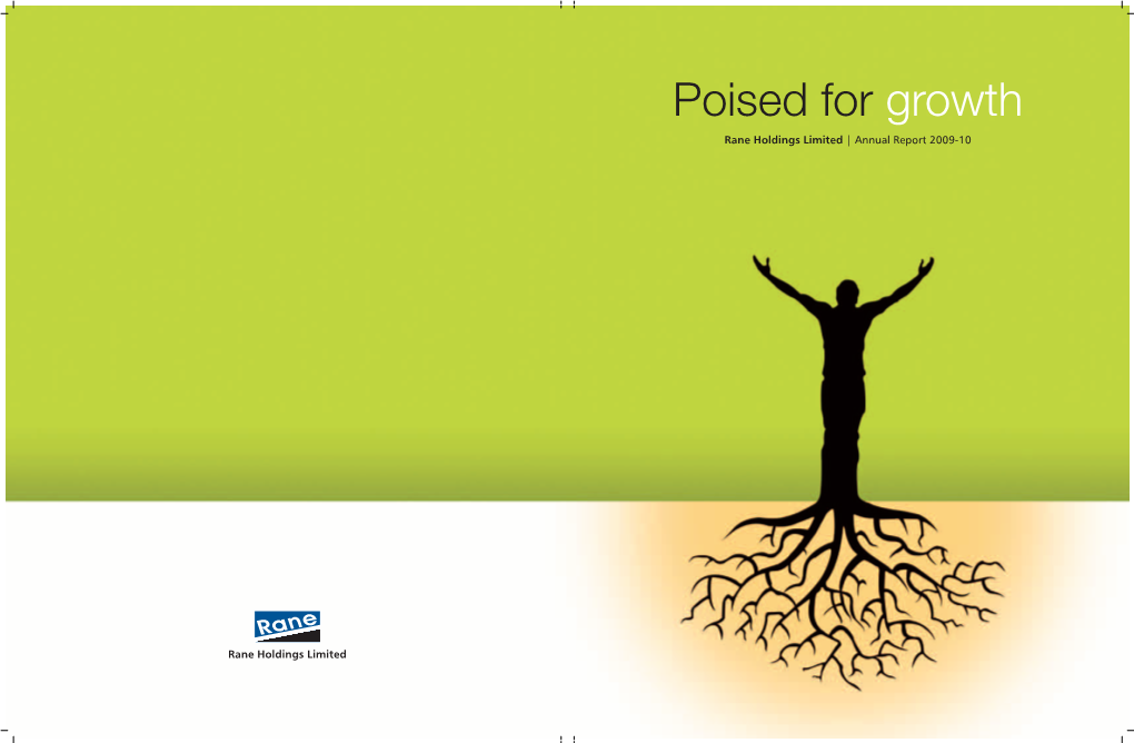 Poised for Growth Rane Holdings Limited | Annual Report 2009-10