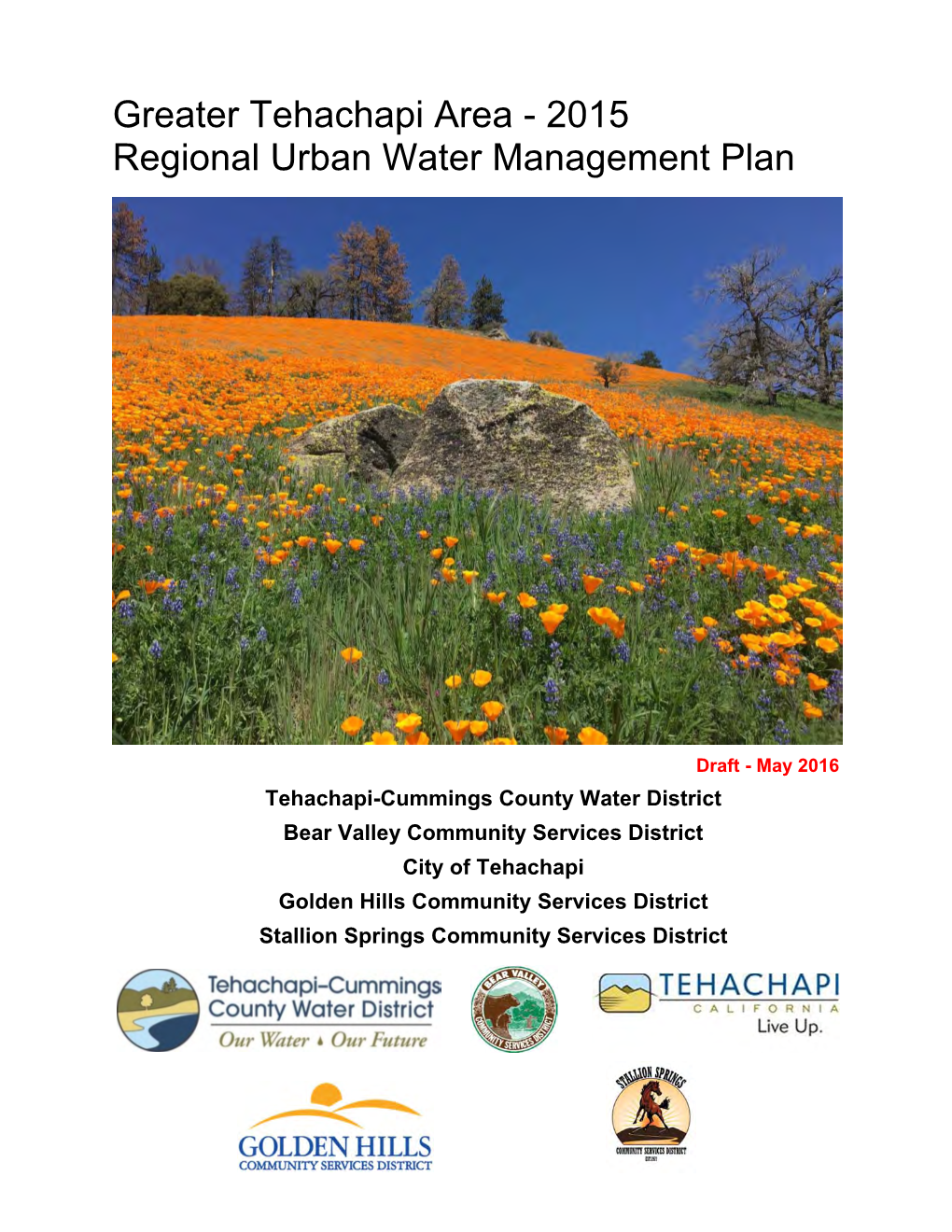 2015 Regional Urban Water Management Plan