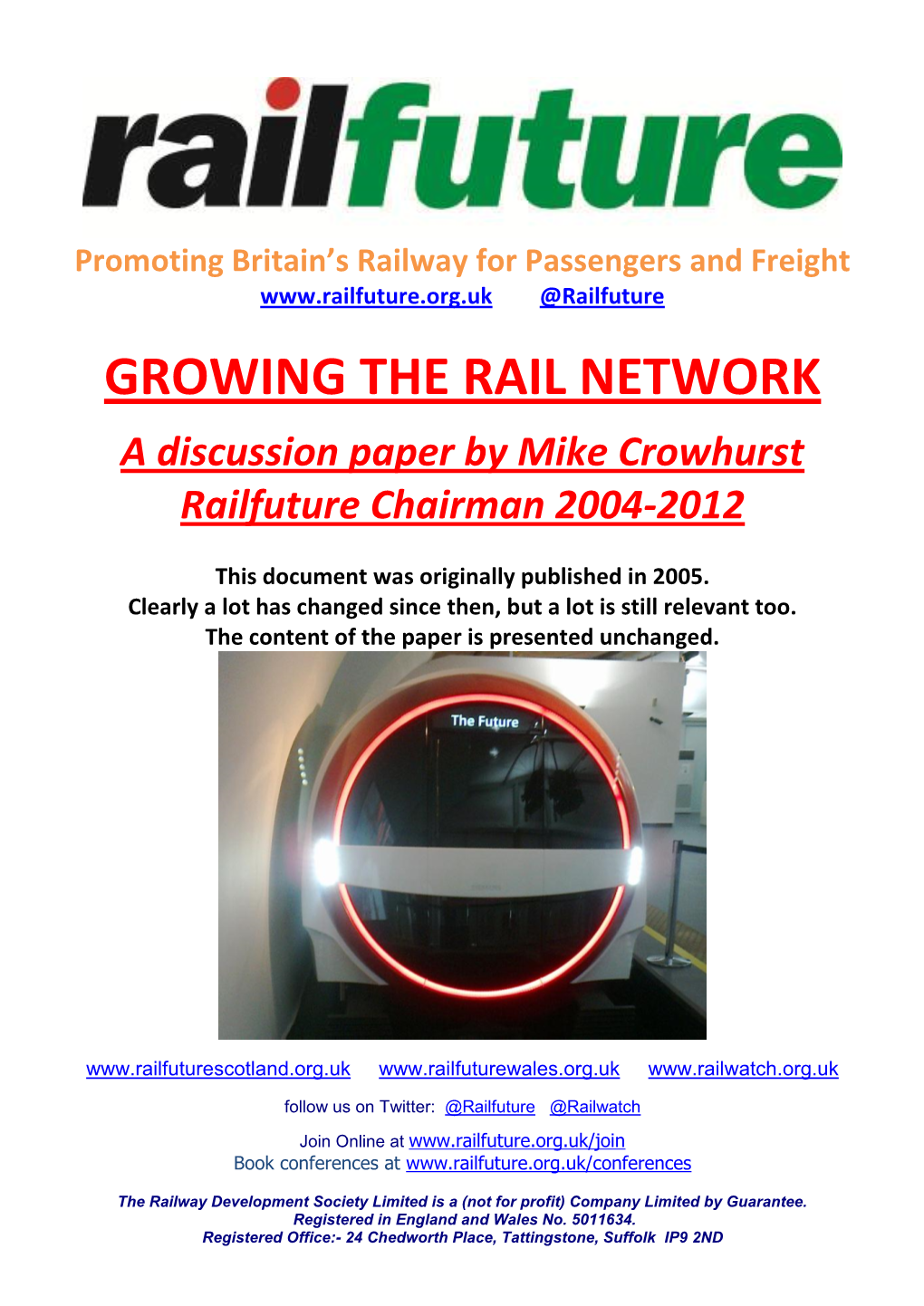 Growing the Rail Network