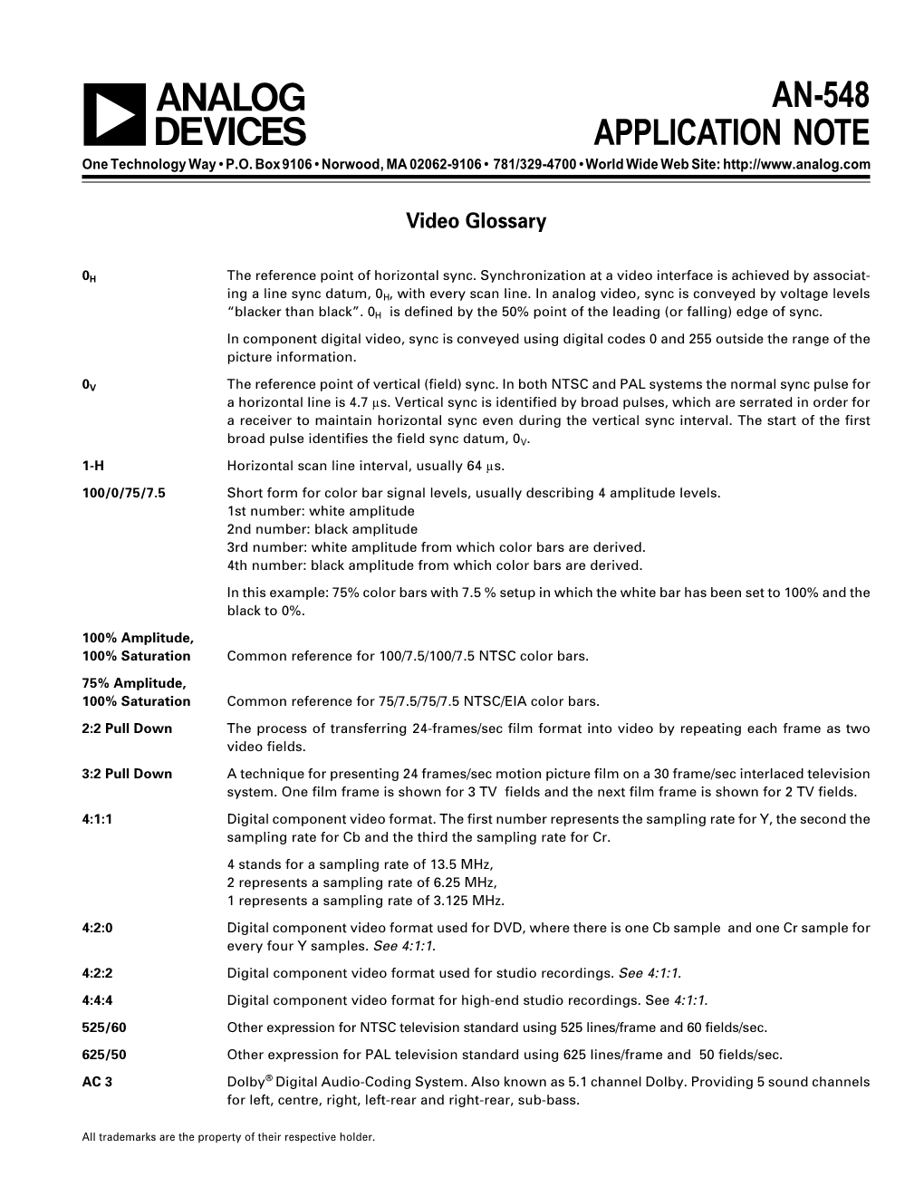 An-548 Application Note