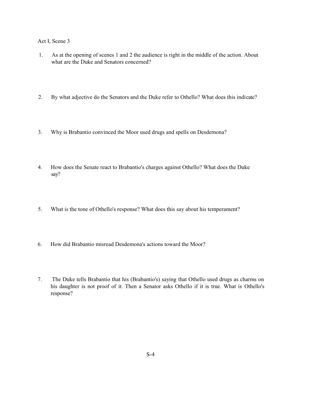 3. Why Is Brabantio Convinced the Moor Used Drugs and Spells on Desdemona?