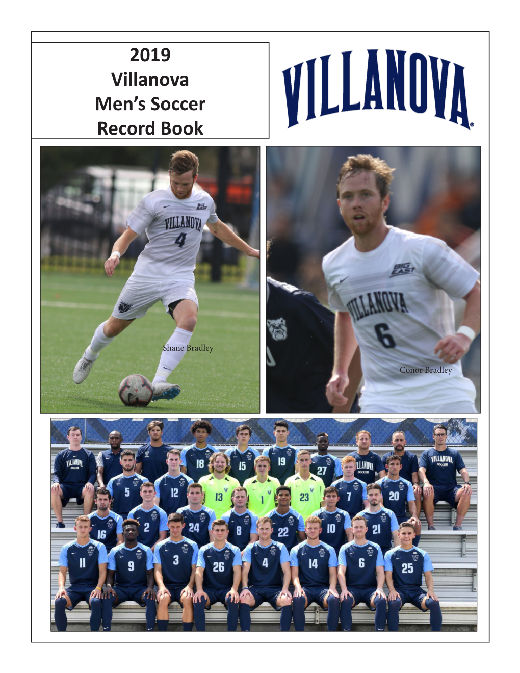 2019 Villanova Men's Soccer Record Book