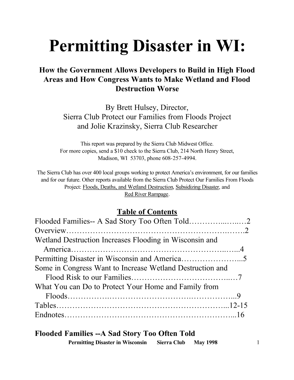 Permitting Disaster in WI