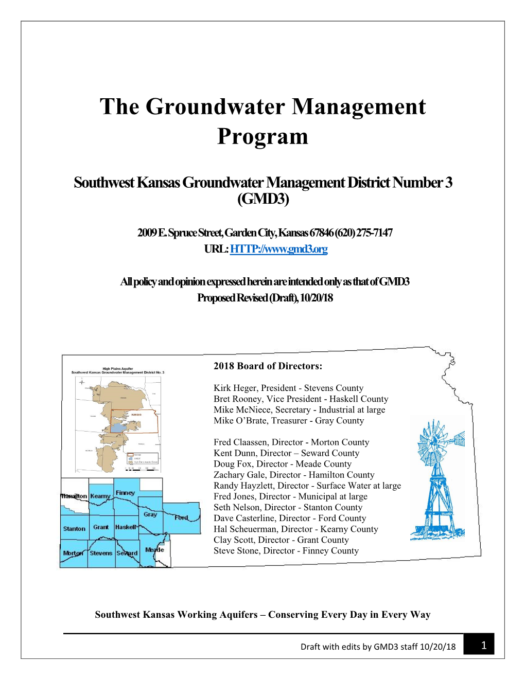 The Groundwater Management Program