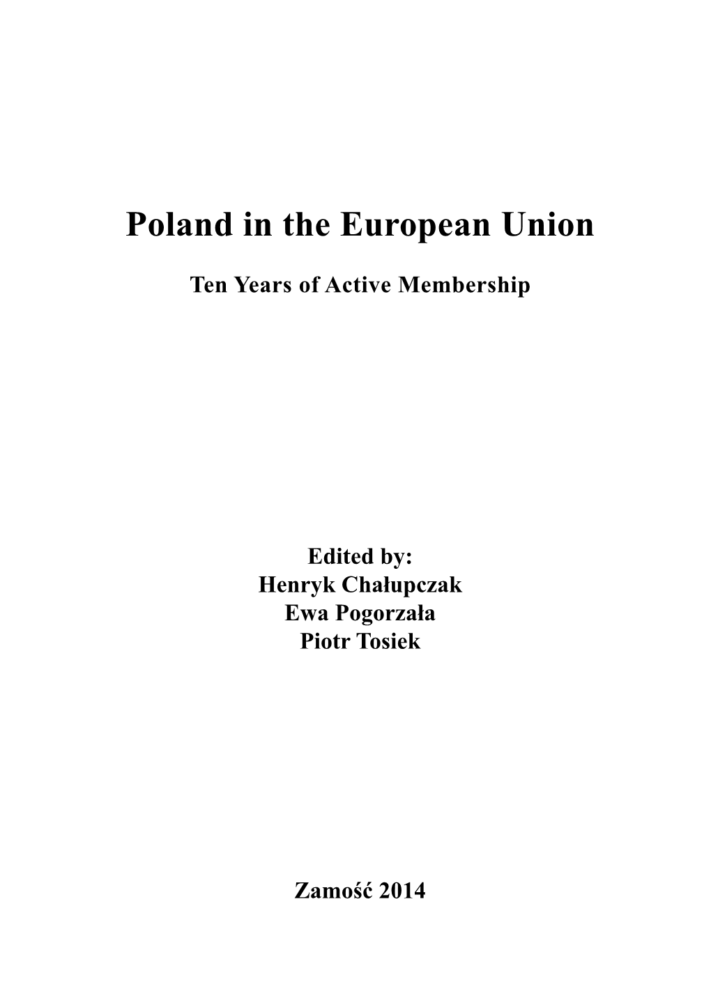 Poland in the European Union