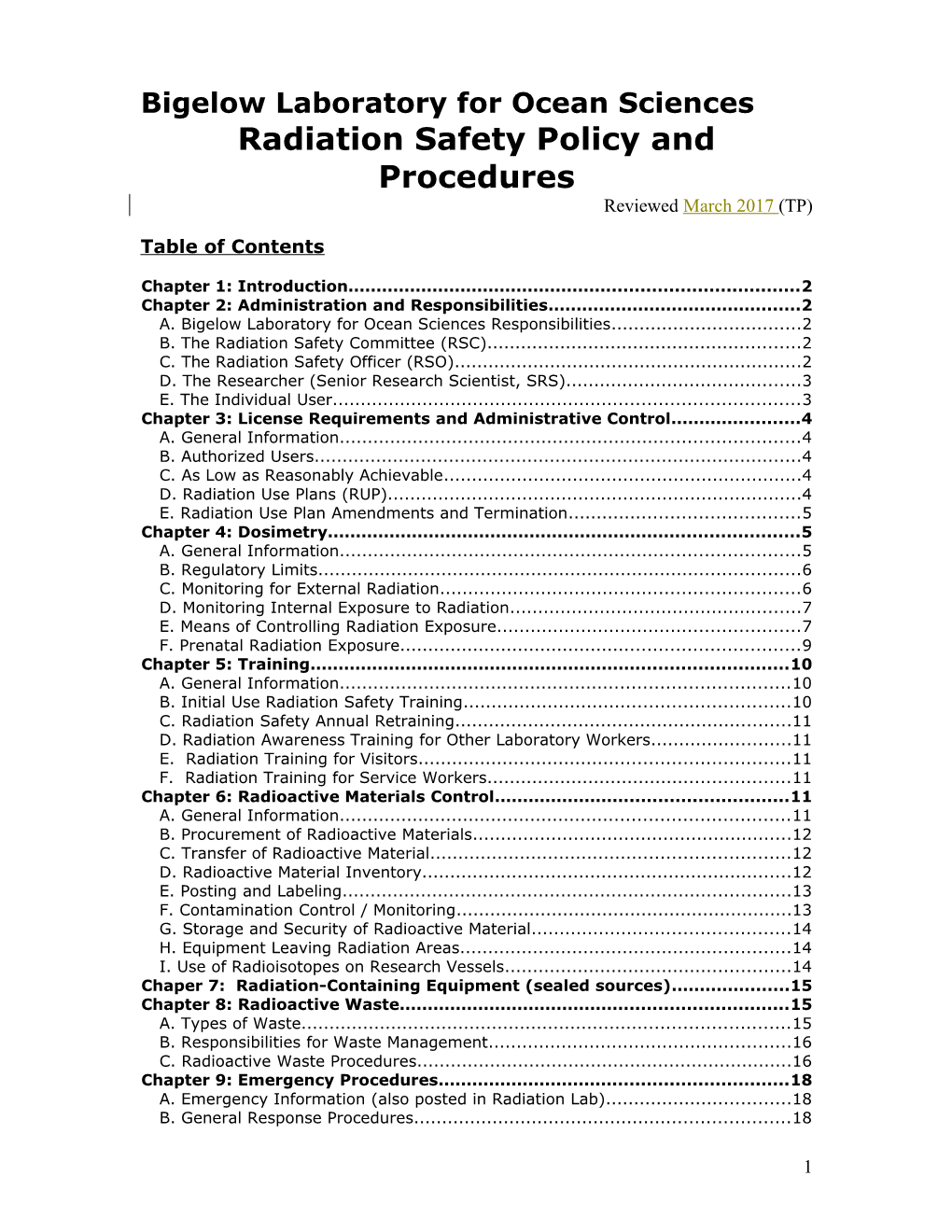 Radiation Safety Manual (SDSU)