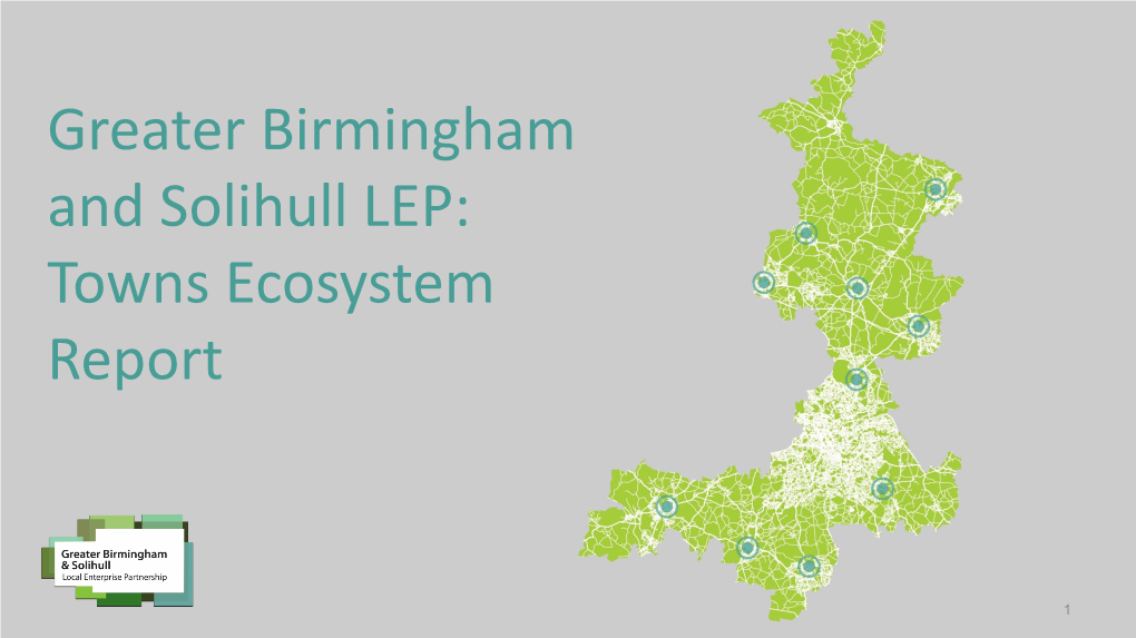 Greater Birmingham and Solihull LEP: Towns Ecosystem Report