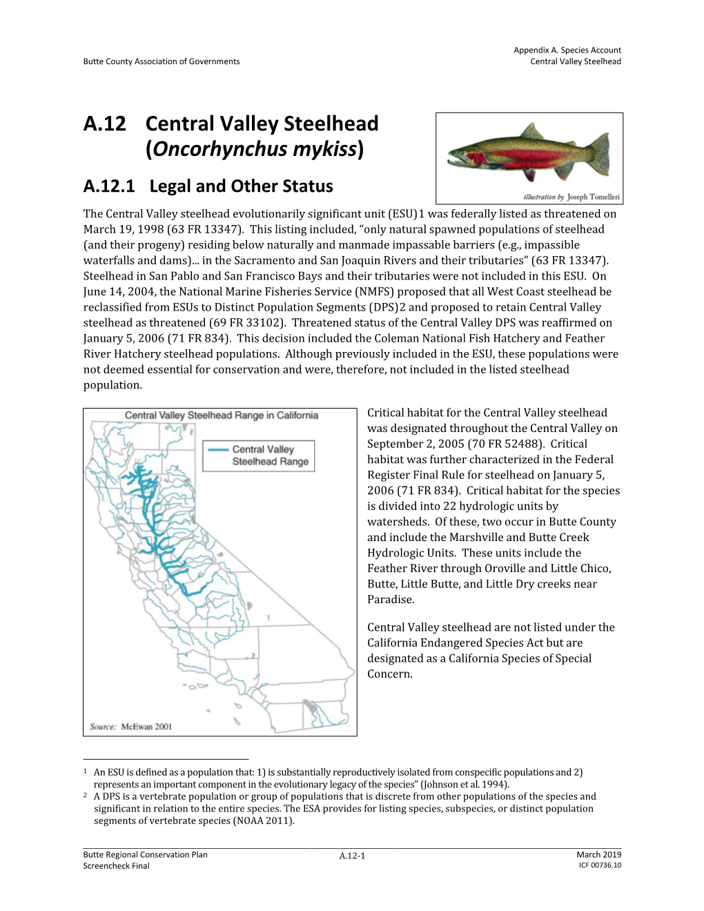 A.12 Central Valley Steelhead