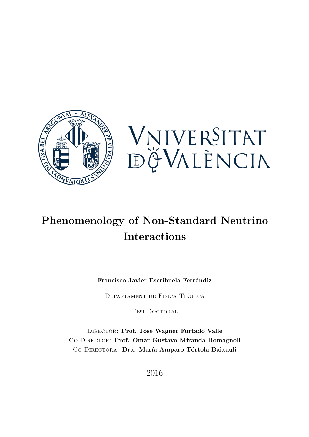 Phenomenology of Non-Standard Neutrino Interactions