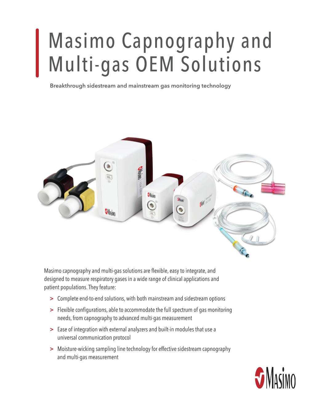 Masimo Capnography and Multi-Gas OEM Solutions