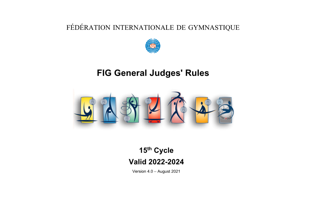 FIG General Judges' Rules 15Th Cycle Valid 2022-2024