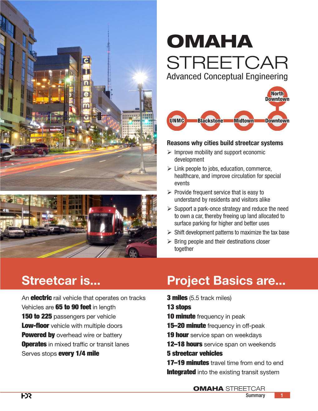 OMAHA STREETCAR Advanced Conceptual Engineering