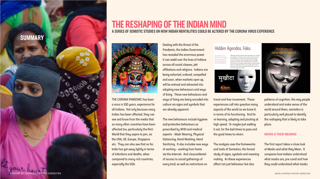 The Reshaping of the Indian Mind