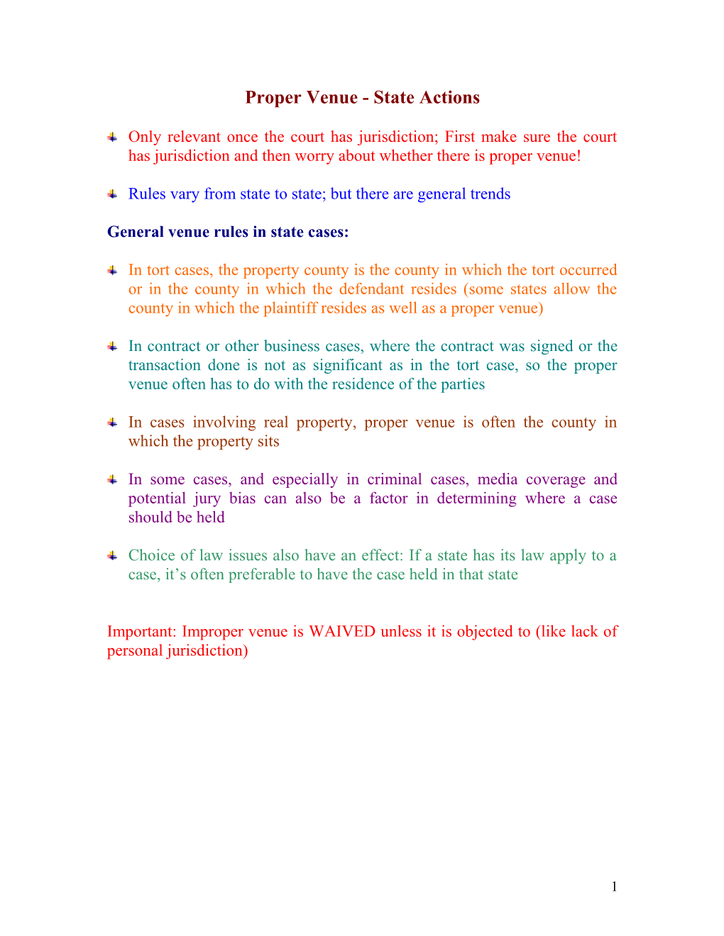 The Roles of the Branches of Government with Regard to the Law