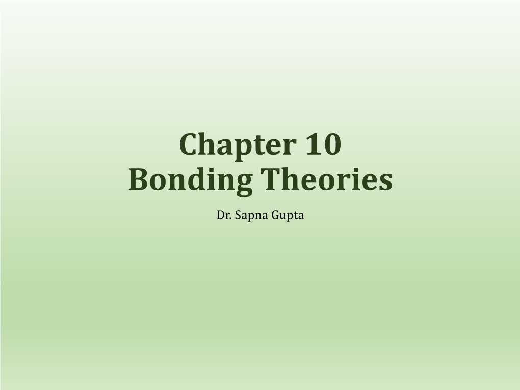 Valence Bond Theory