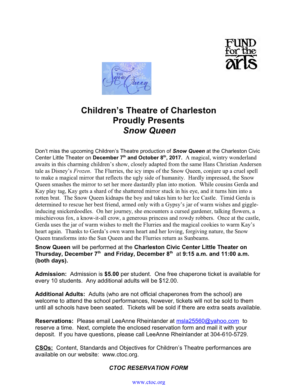 Children S Theatre of Charleston