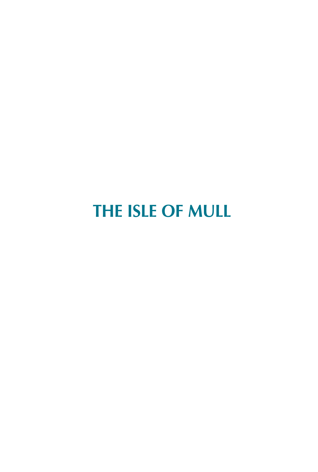 The Isle of Mull