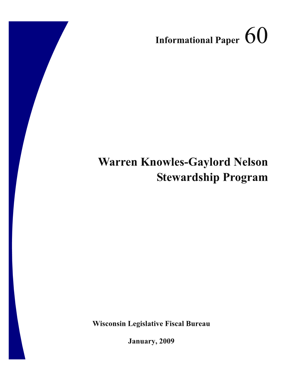 Warren Knowles-Gaylord Nelson Stewardship Program