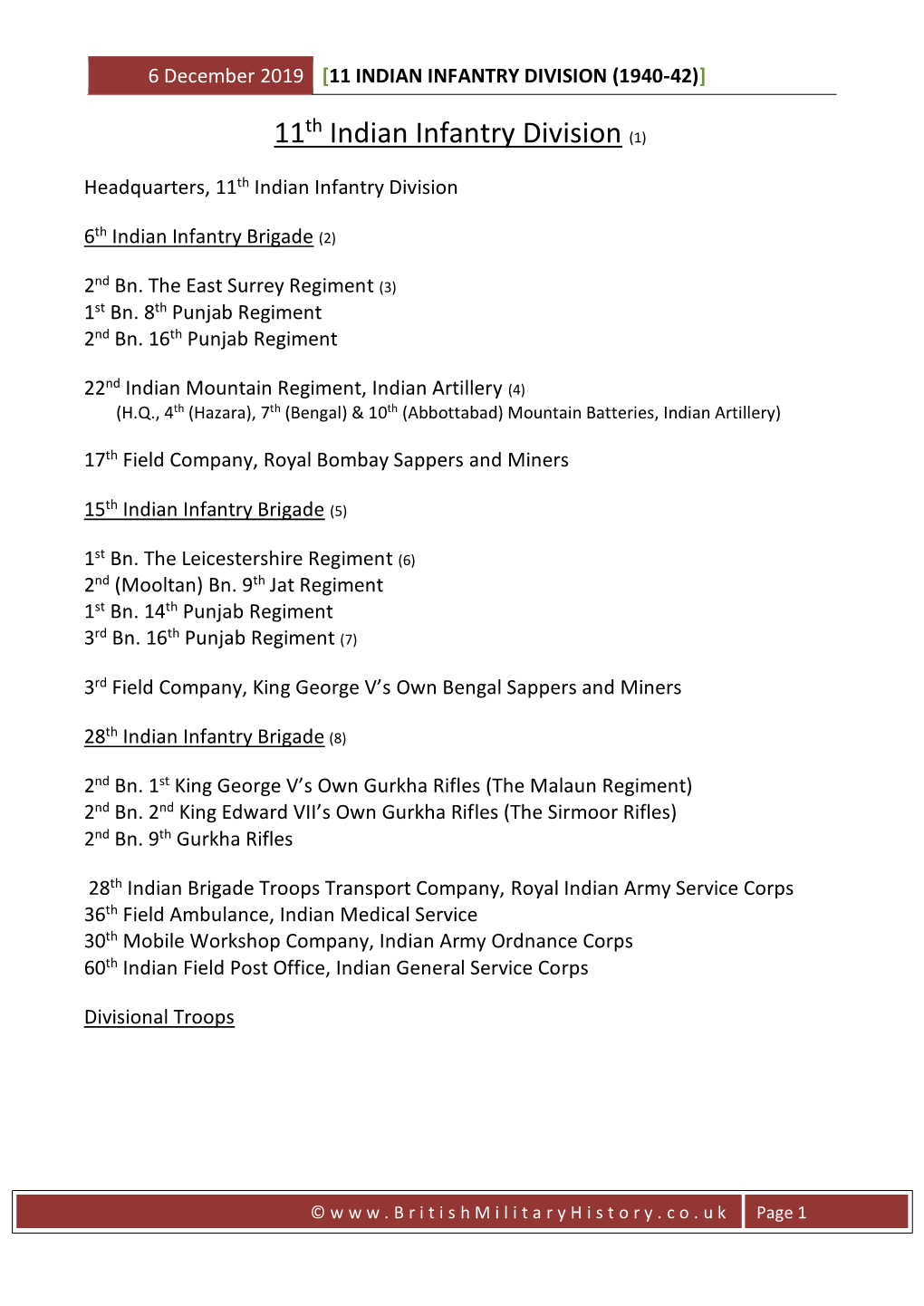 11 Indian Infantry Division (1940-42)]