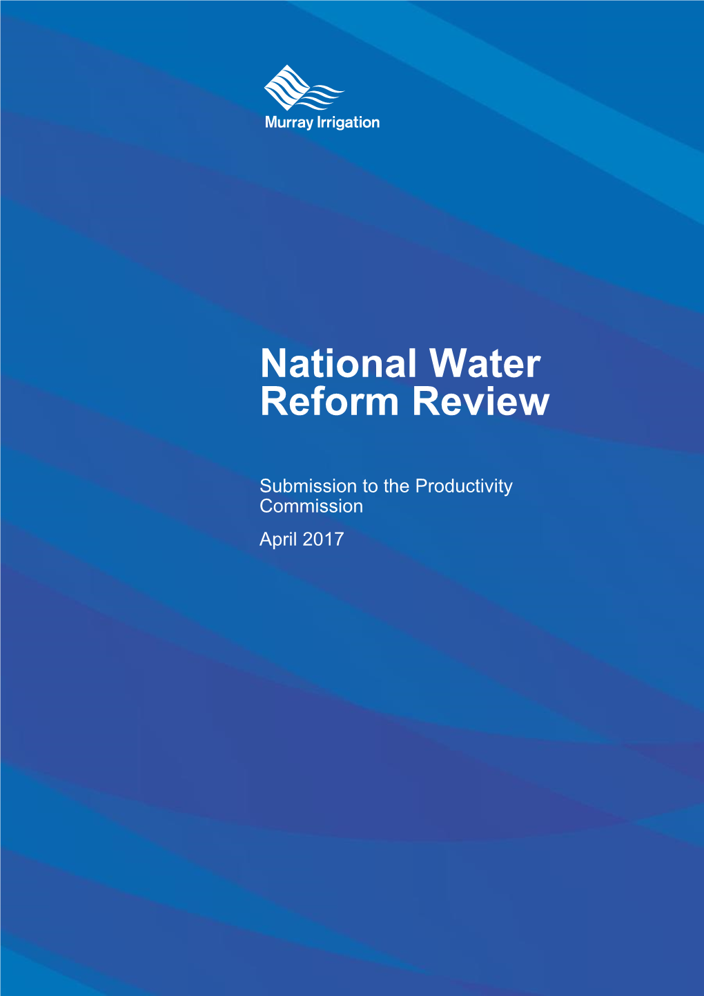 Murray Irrigation 443 Charlotte Street Deniliquin NSW 2710 T 1300 138 265 F 03 5898 3301 ABN 23 067 197 933 PO Box 528 Deniliquin NSW 2710 Murrayirrigation.Com.Au