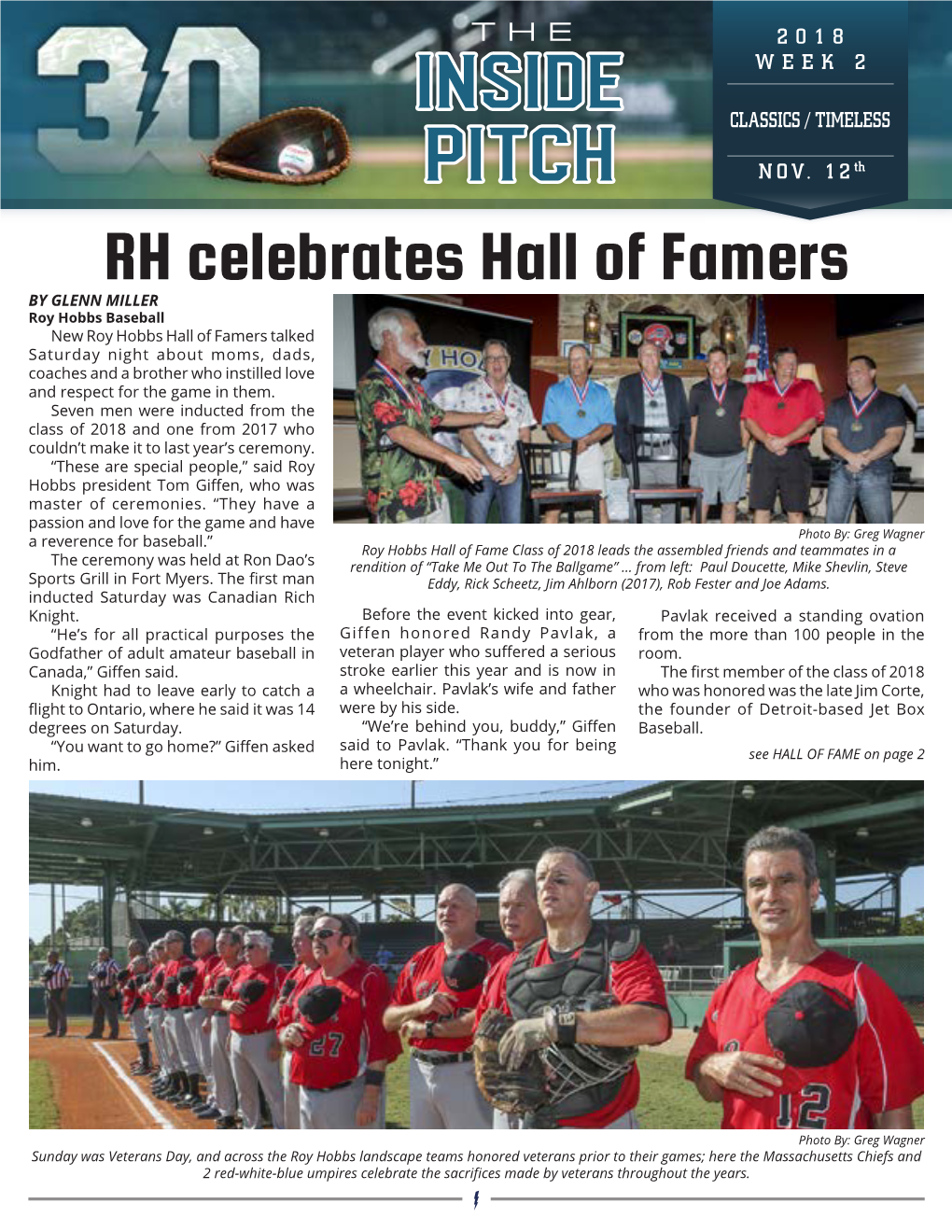 RH Celebrates Hall of Famers