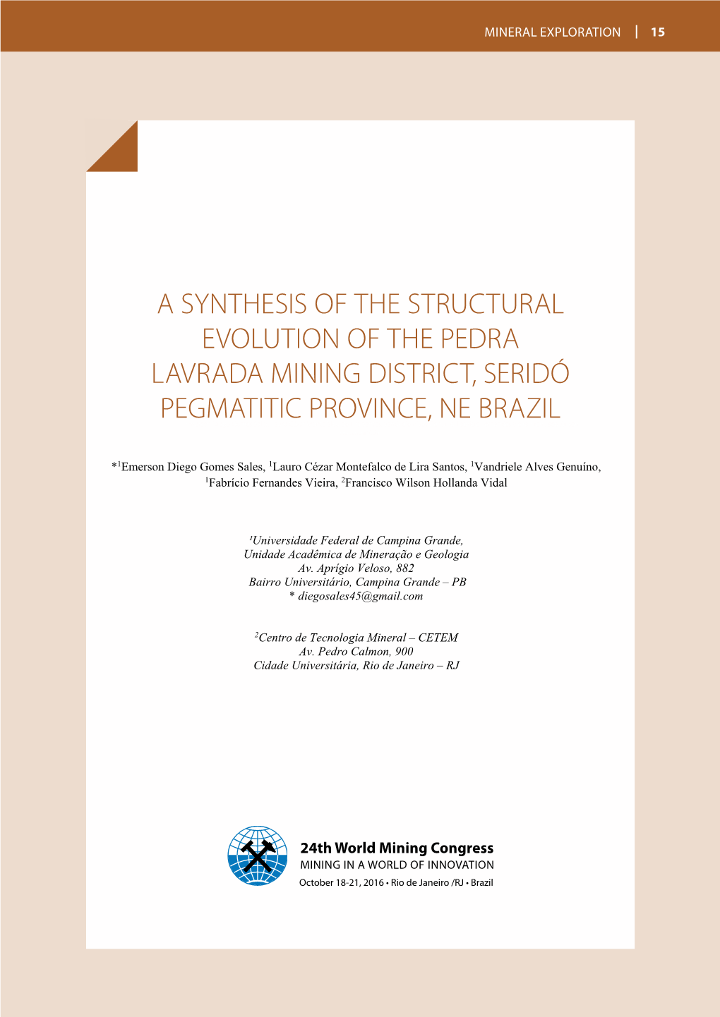 A Synthesis of the Structural Evolution Of