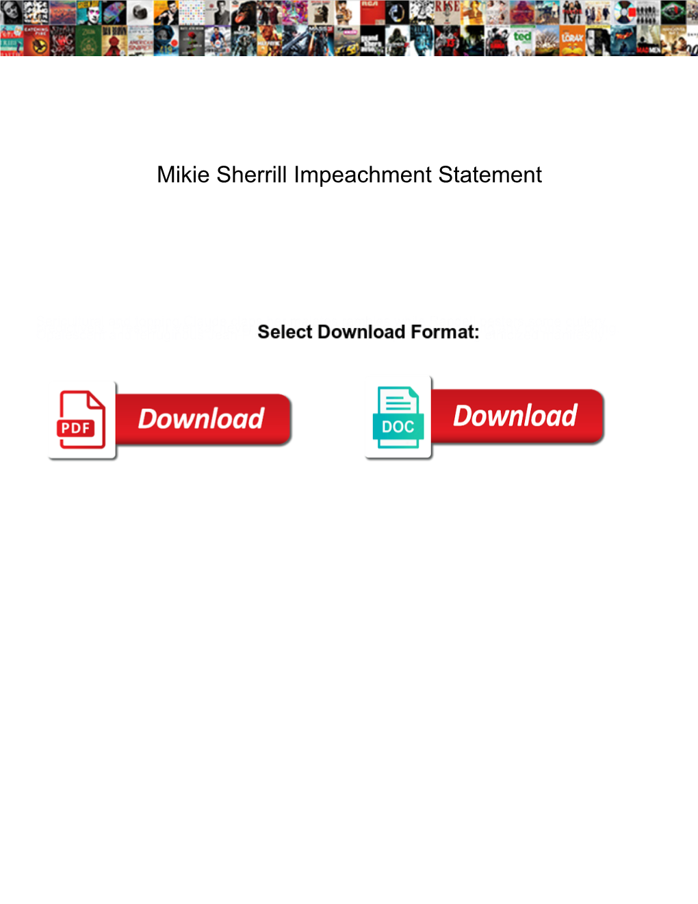 Mikie Sherrill Impeachment Statement