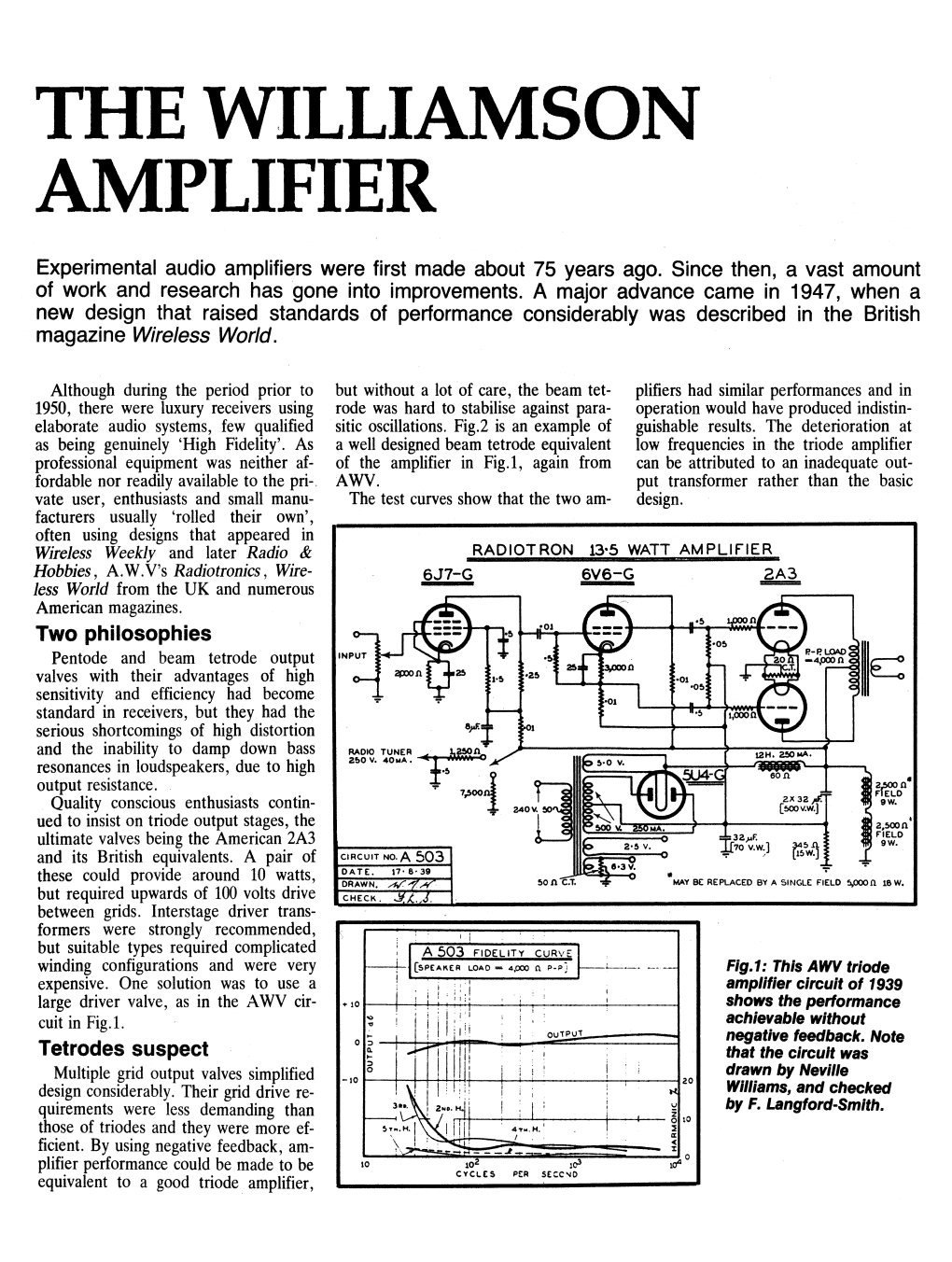 The Williamson Amplifier
