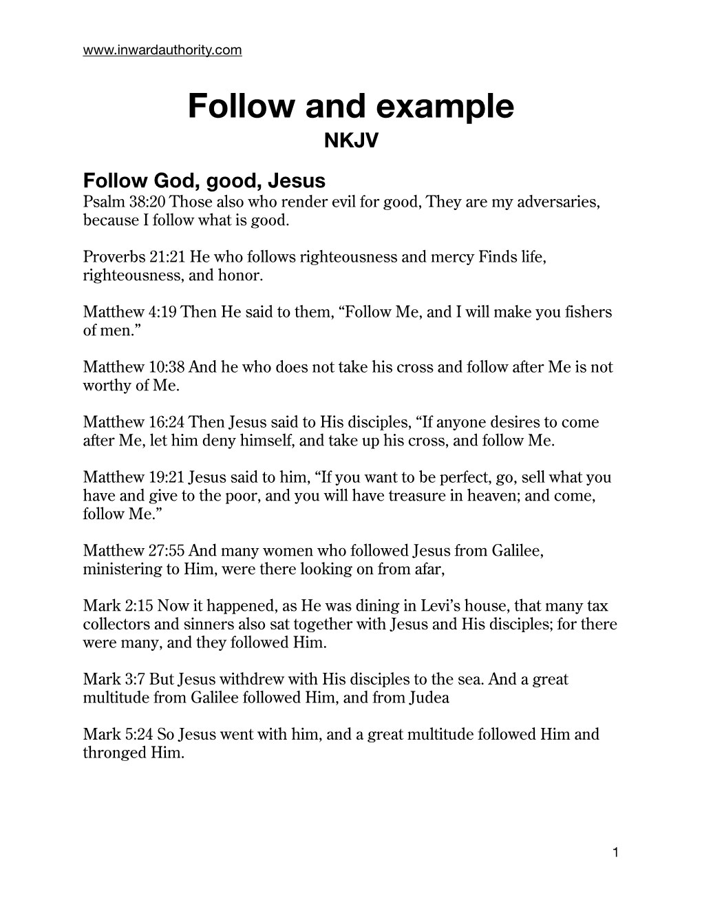 Follow God (Pdf)