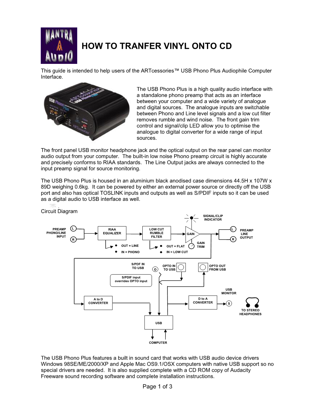 How to Digitise Vinyl for Transfer to CD