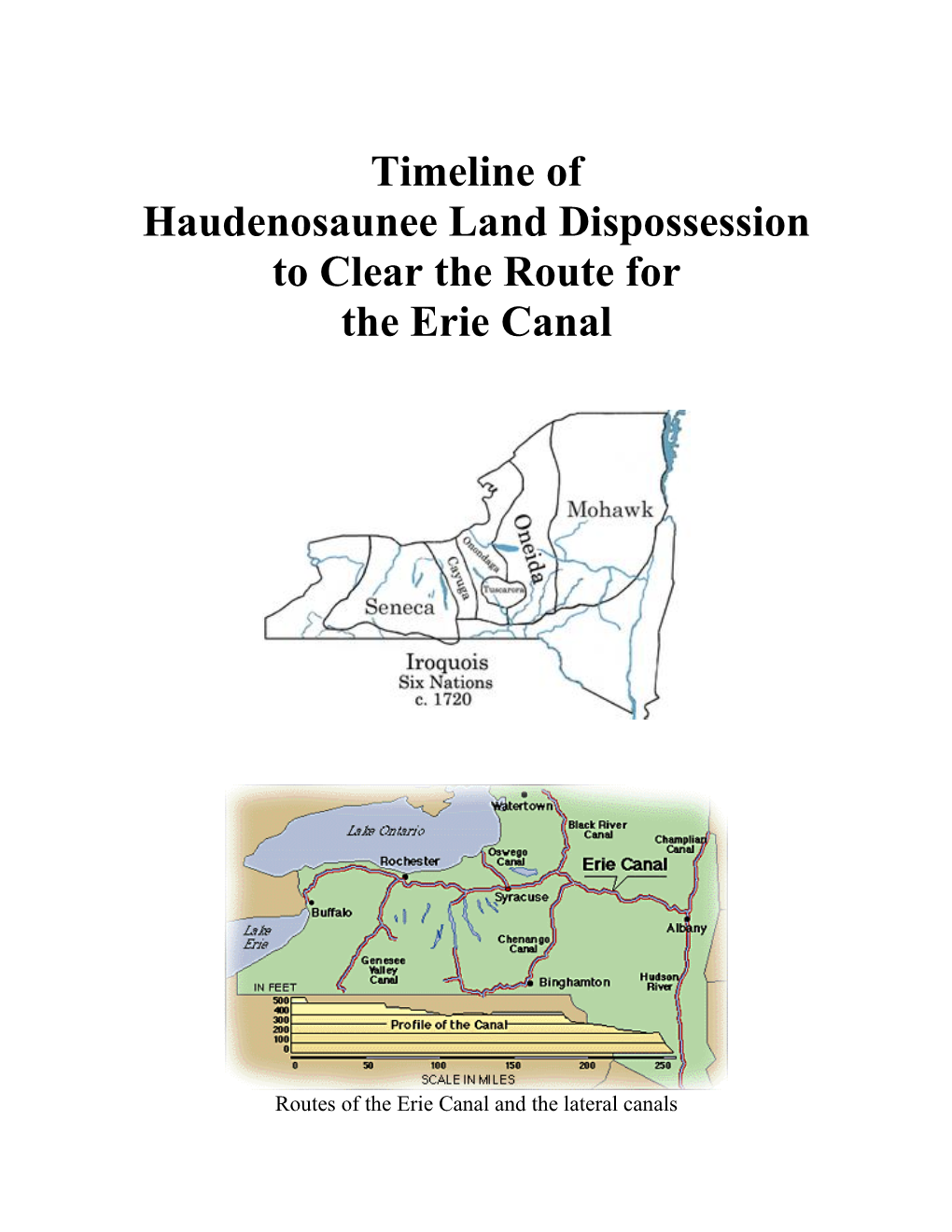 Haudenosaunee Land Dispossession Timeline