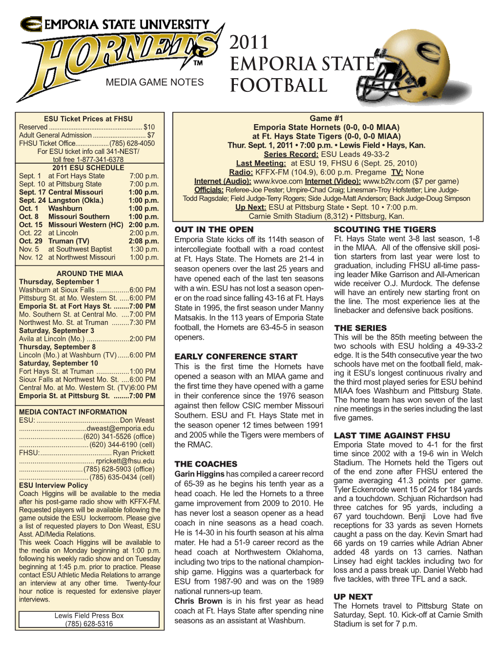 2011 Emporia State Football