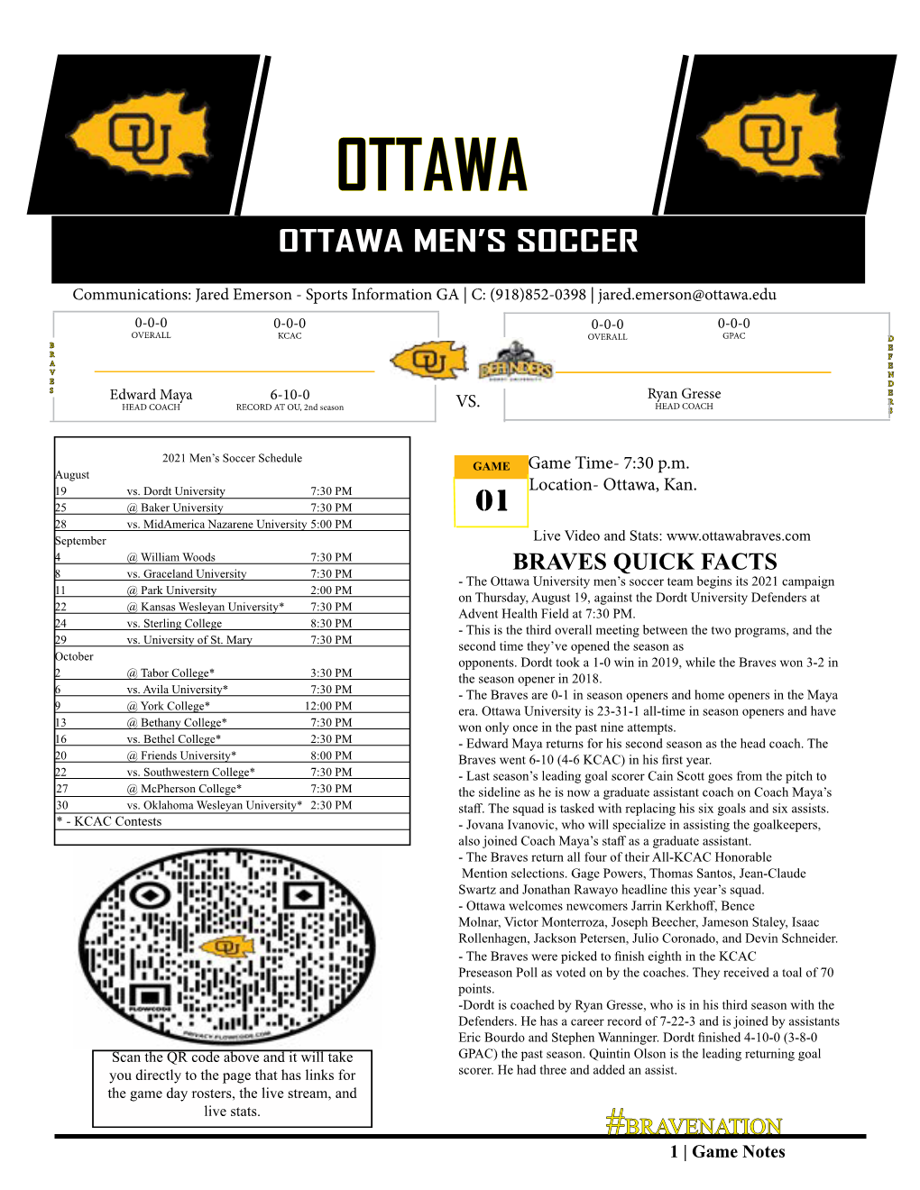 Ottawa University Athletics