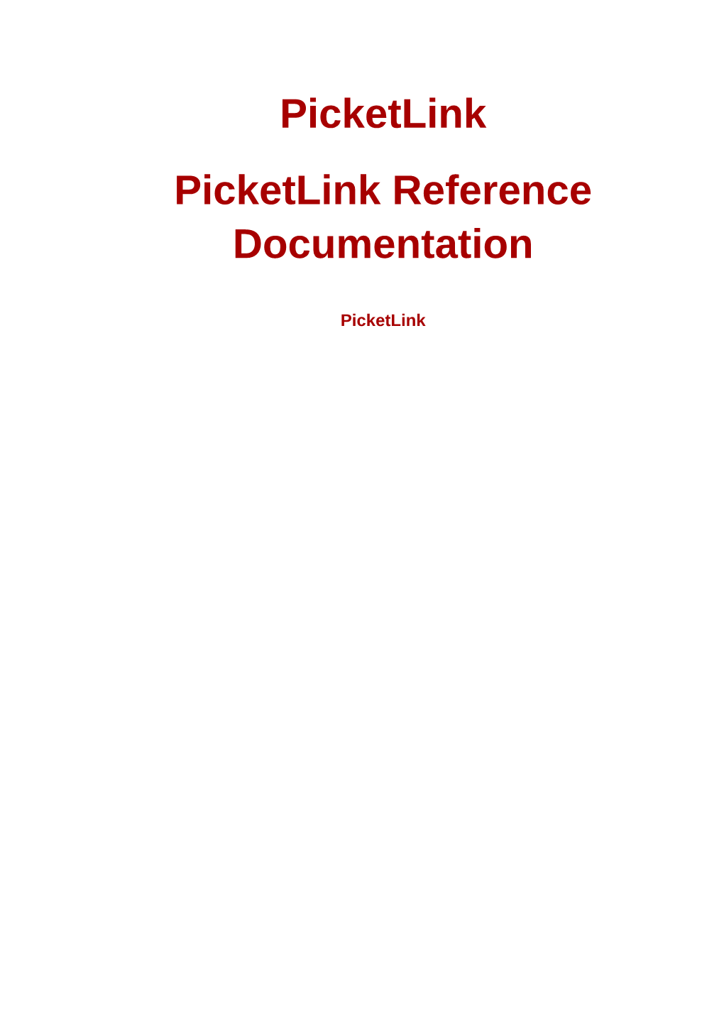 Picketlink Picketlink Reference Documentation