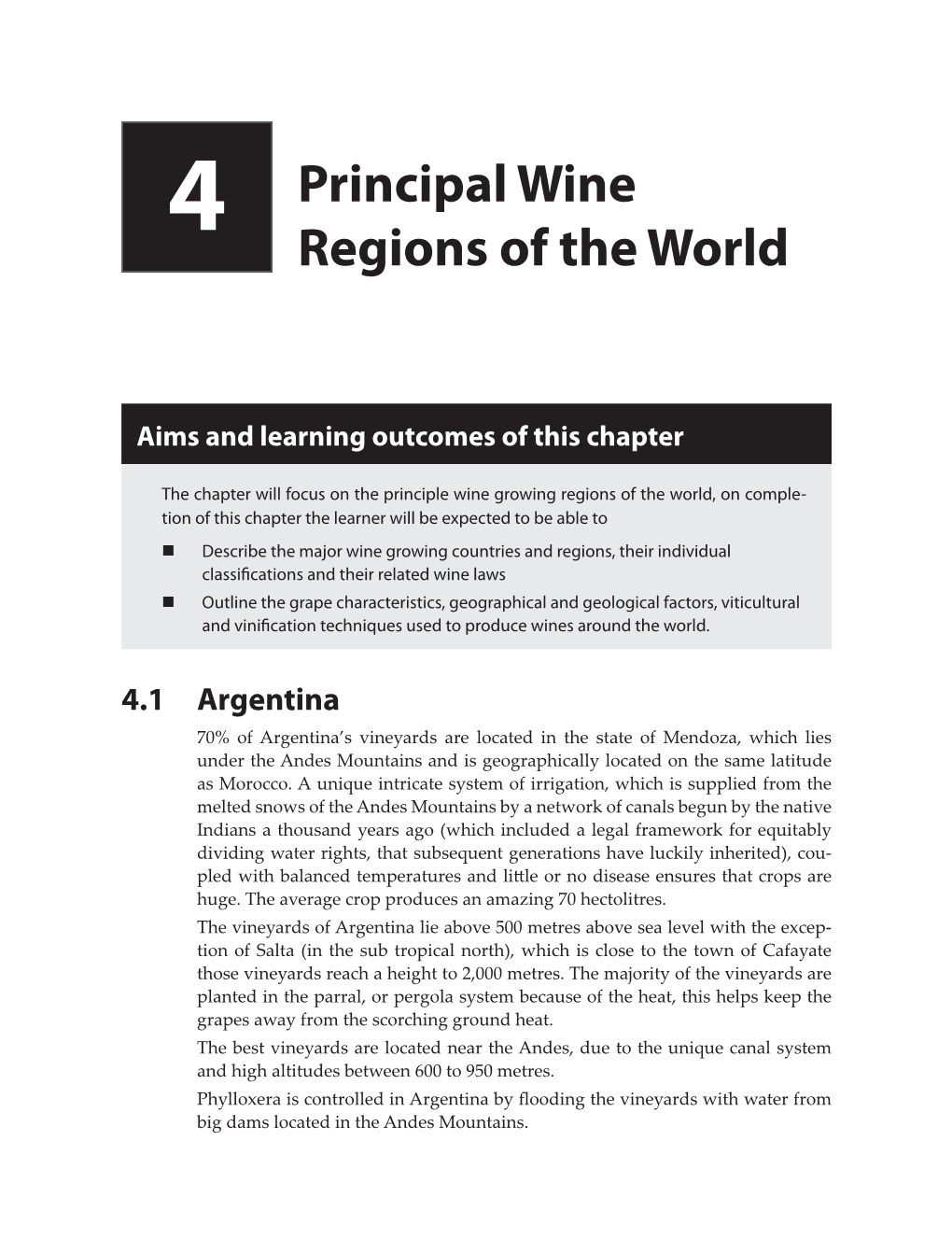 Chapter 4 Principal Wine Regions of the World