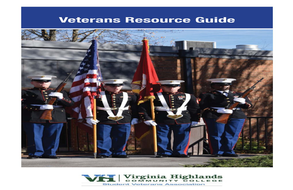 Veterans Resource Guide VHCC Student Veterans Association Resource Guide First Issue Page 1 of 54 August 2016