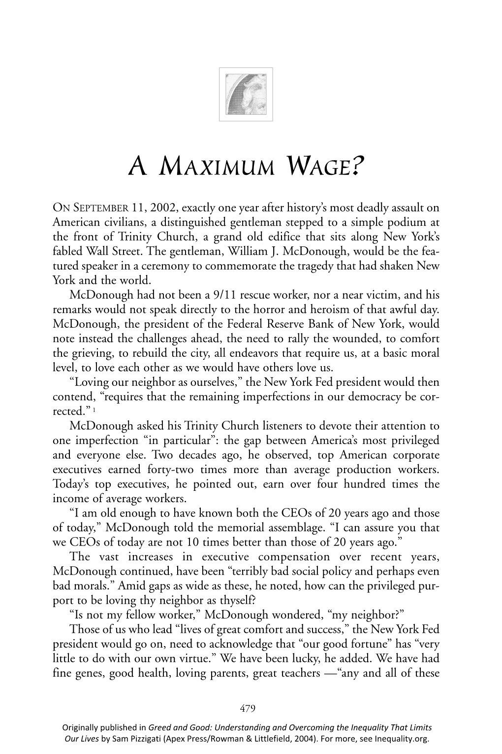 A Maximum Wage?