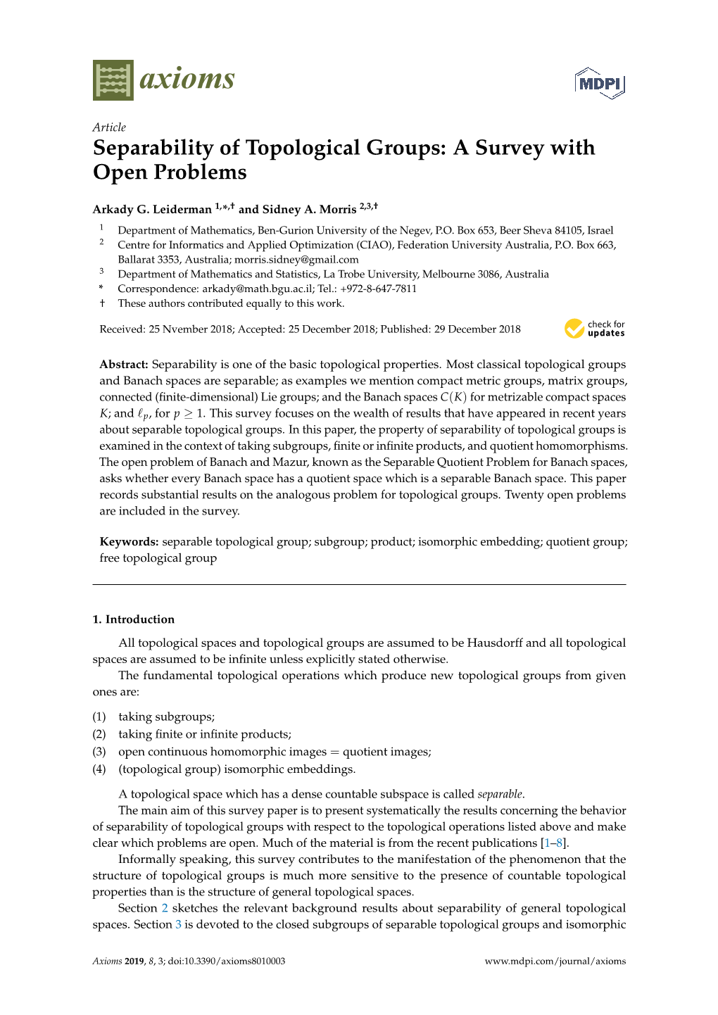 Separability of Topological Groups: a Survey with Open Problems