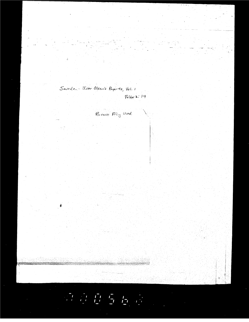 Folder 13 Iver Olsen's Reports, Volume 2