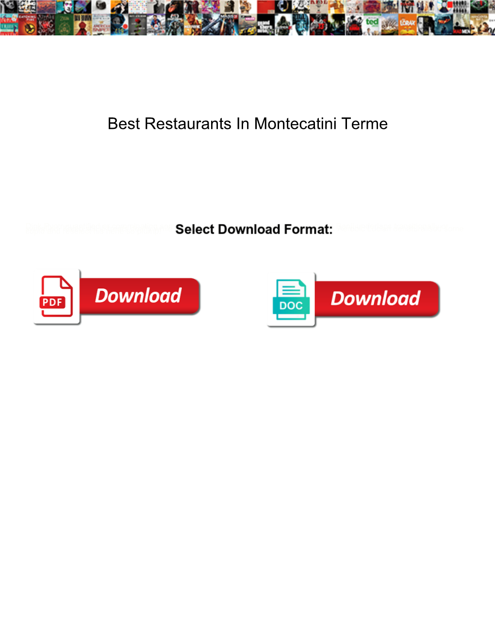 Best Restaurants in Montecatini Terme