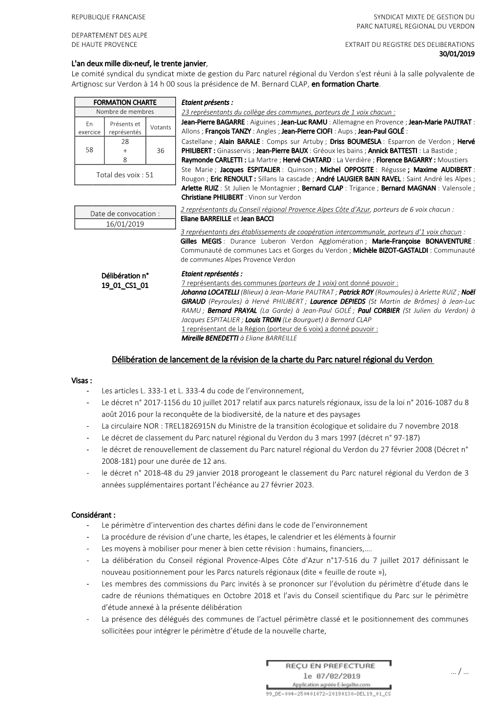 Délibérations D’Adhésion Puis Aux Examens Finaux Par L’Etat Avant La Signature Du Décret Par Le 1Er Ministre