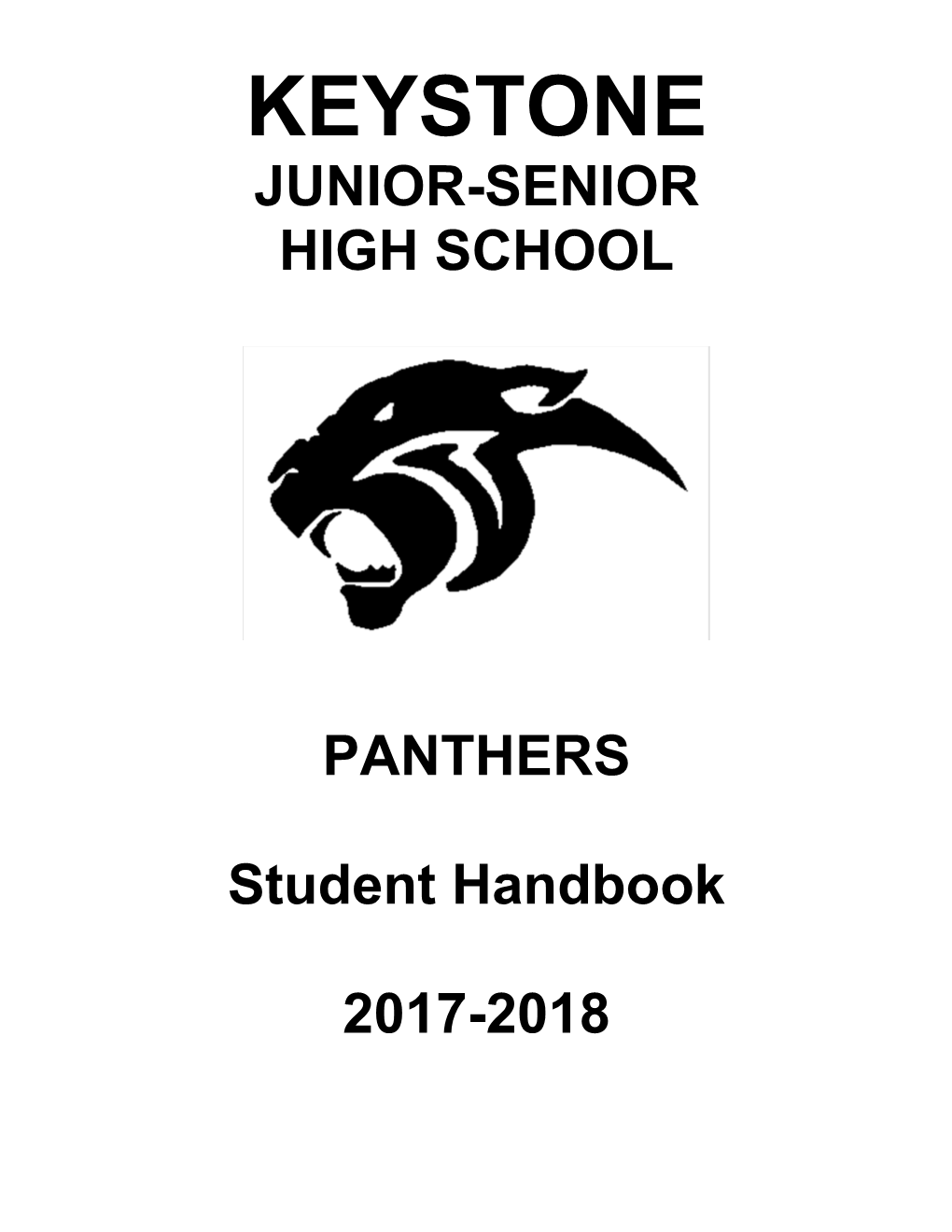 STUDENT HANDBOOK Keystone High School