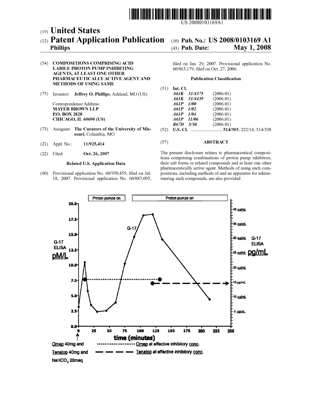 (12) Patent Application Publication (10) Pub. No.: US 2008/0103169 A1 Phillips (43) Pub