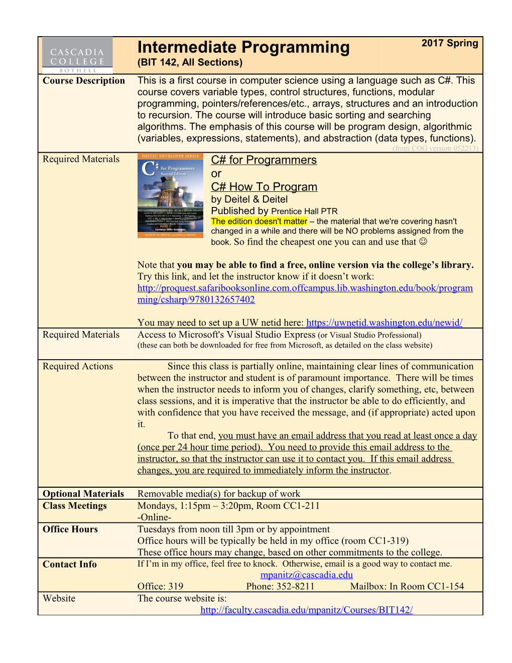 Programming - Data Structures (BIT 143)