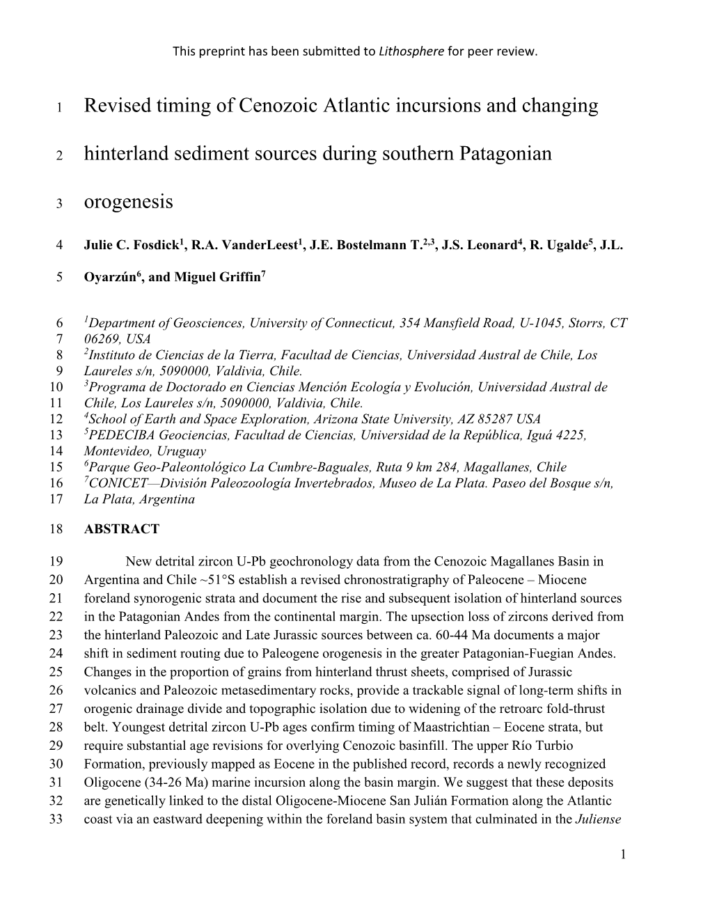 Revised Timing of Cenozoic Atlantic Incursions and Changing