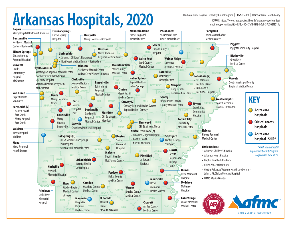 Critical Access Hospital Map 2020