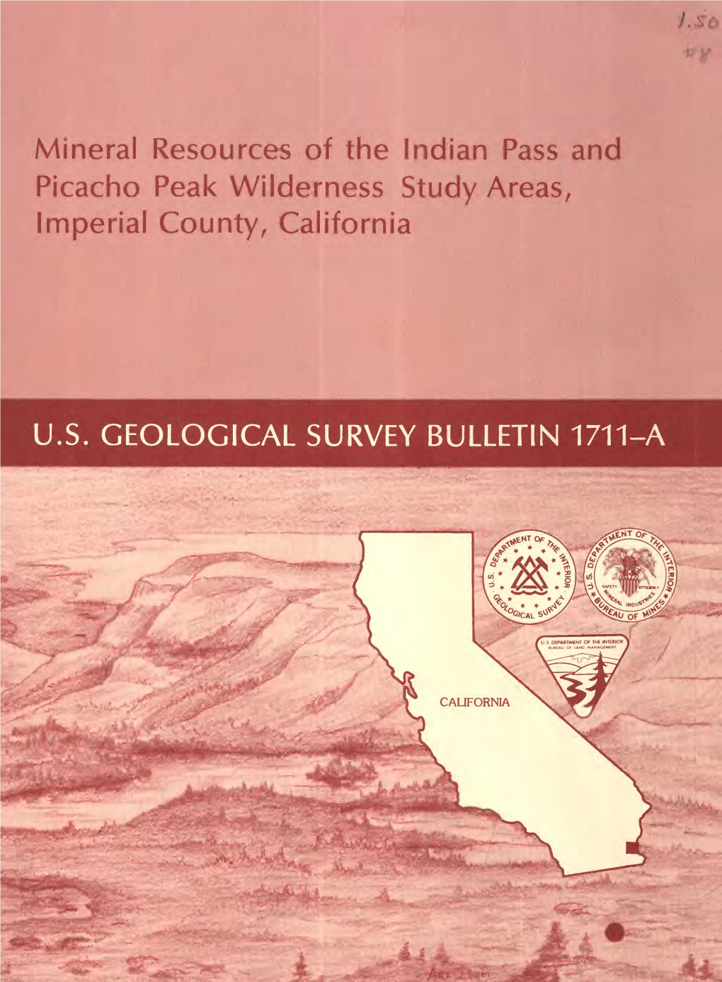 Mineral Resources of the Indian Pass and Picacho Peak Wilderness Study Areas, Imperial County, California