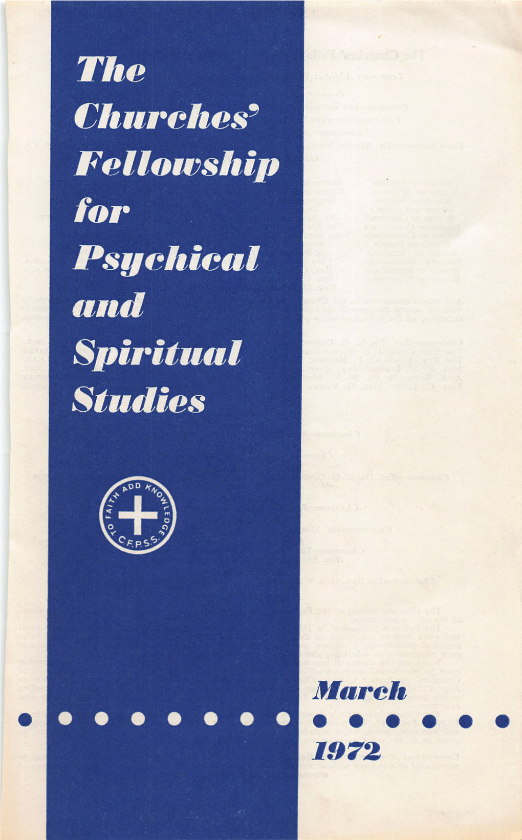 Fellowship for Psychical Spiritual Studies