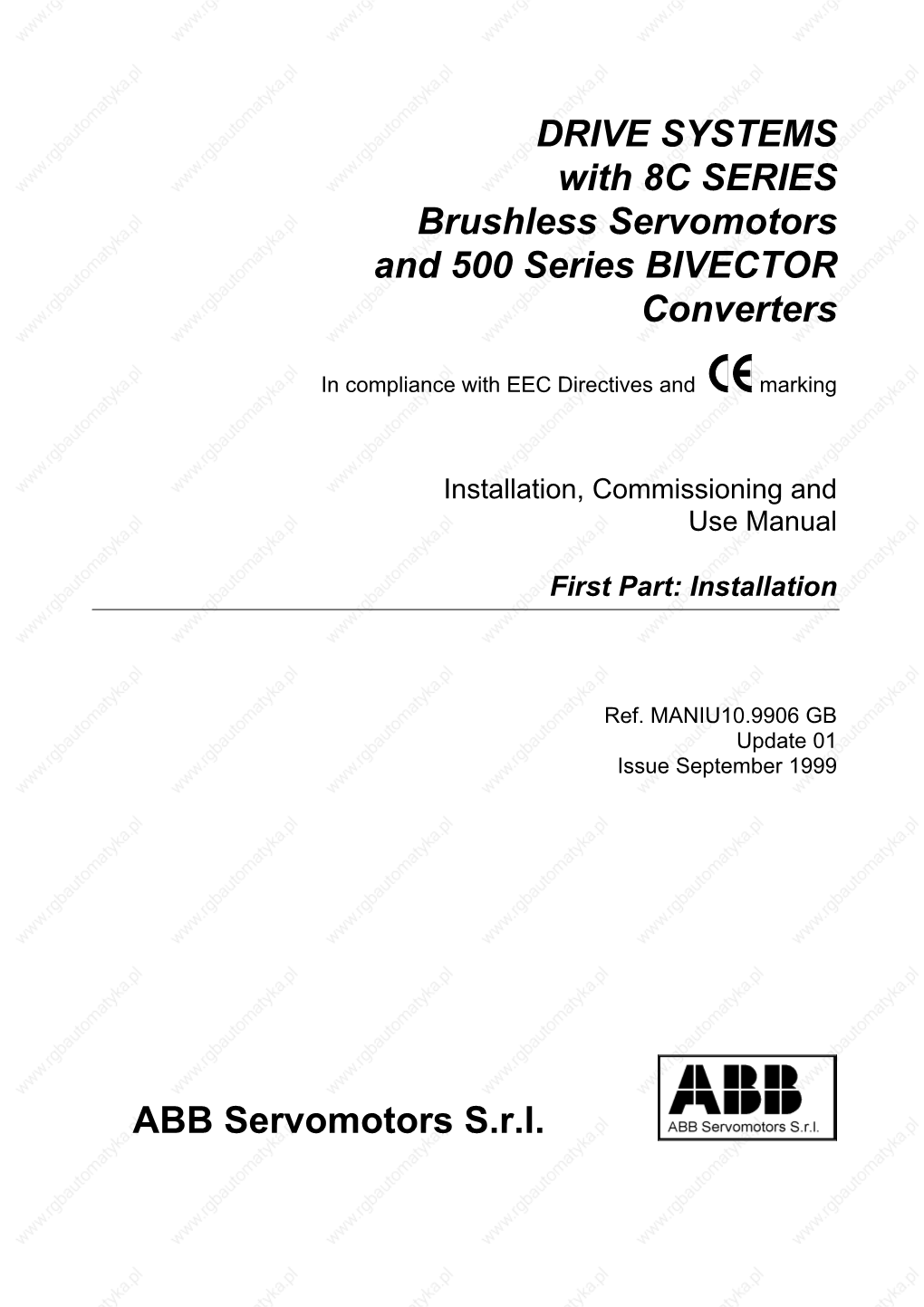 Bivector Mk4 R05 Bivector 500 Napęd Servo Abb Manual