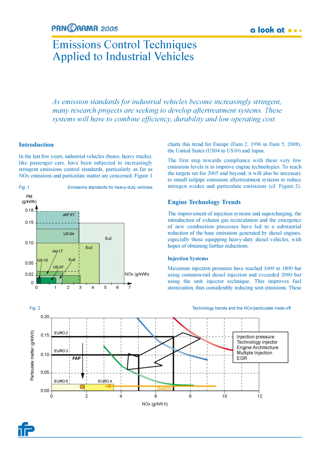 Emissions Control Techniques Applied to Industrial Vehicles